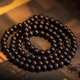 Buddha Stone 108-Bead Prayer & Meditation Mala Bracelet